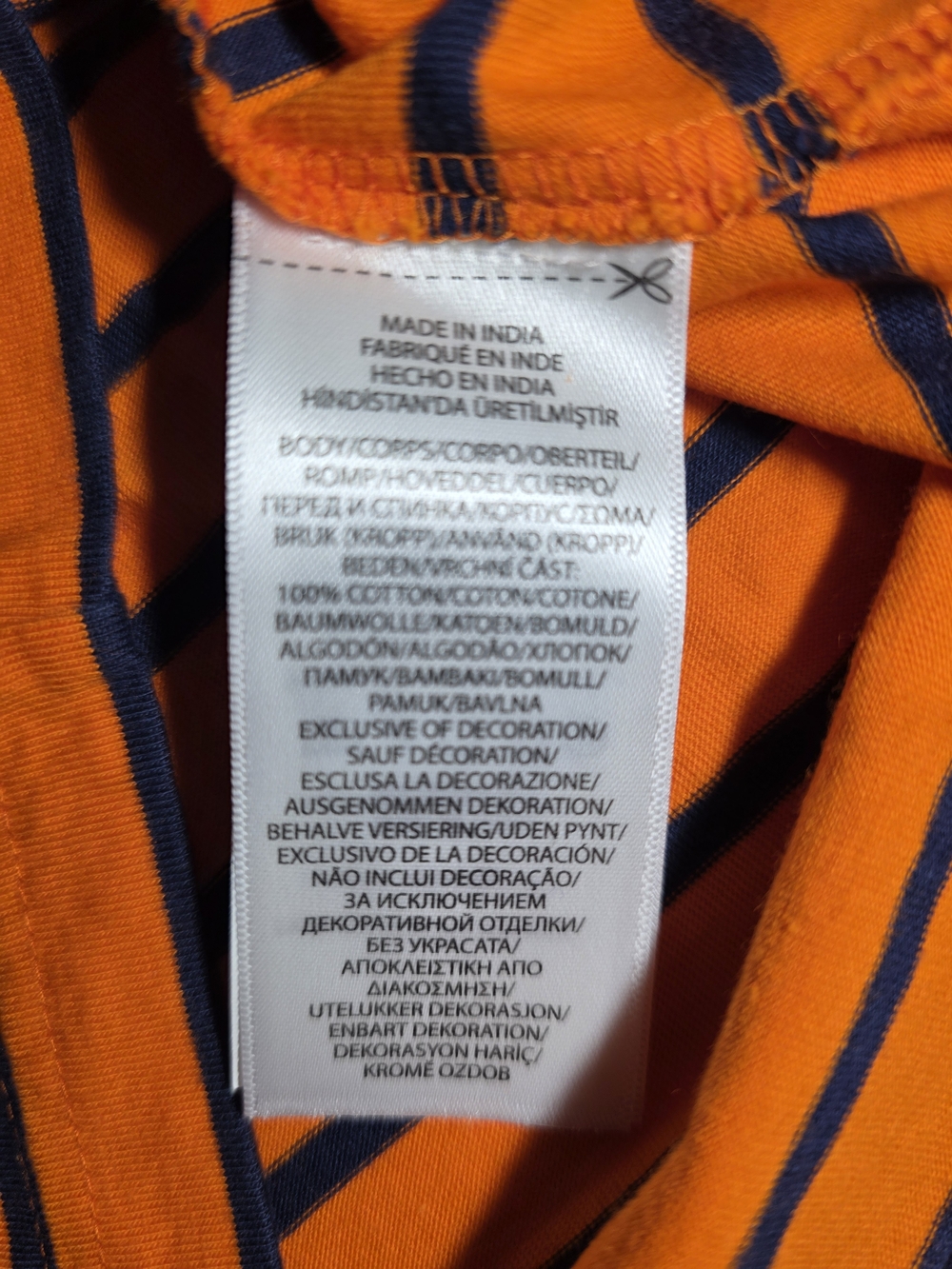 Polo by Ralph Lauren Orange Striped Crewneck T-Shirt (Boys) - Picture 5 of 6